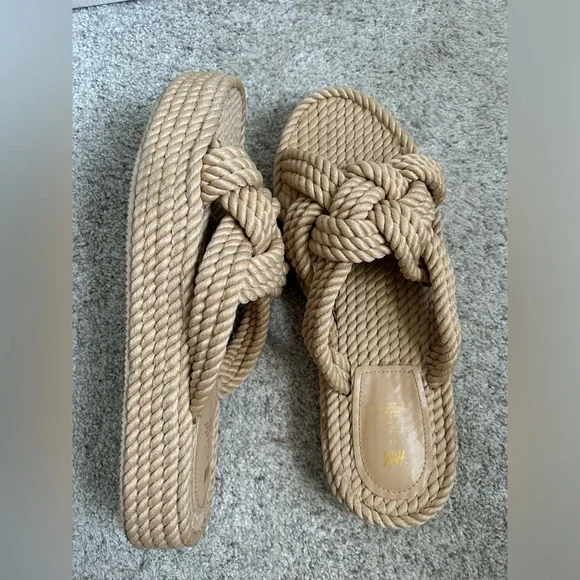 H&M rope platform sandals; size 11; $30